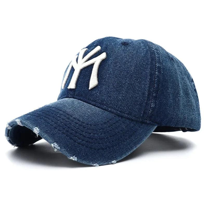 Boné My Jeans Destroyed Masculino New York Yankees NewEra Ajustável Alfa Wear