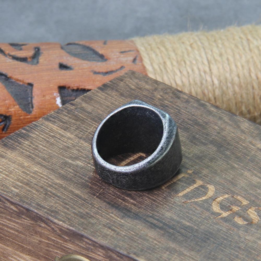 Anel Forged - Alfa Wear - anel, anel de aço, anel de metal, anel de prata, anel masculino, coleção, coleção vikings, viking, vikings