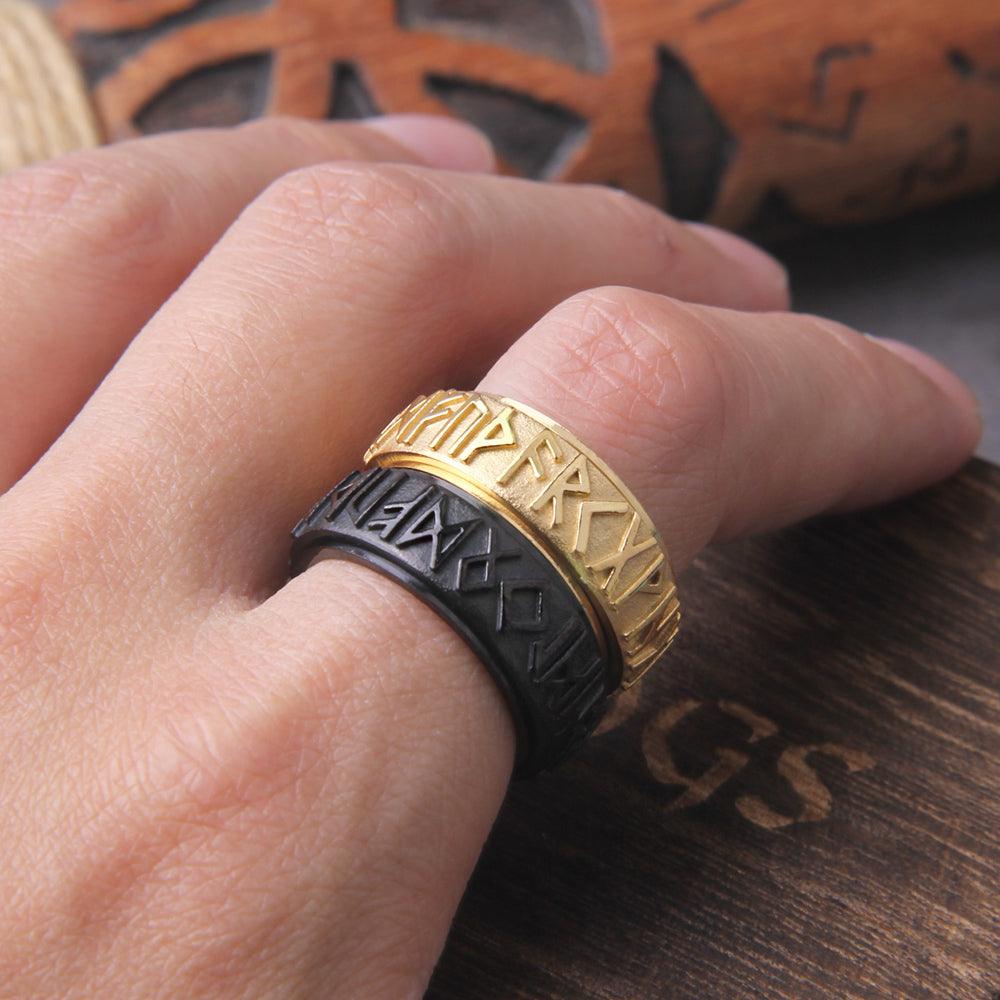 Anel Soldier - Alfa Wear - anel, anel de aço, anel de metal, anel de prata, anel masculino, coleção, coleção vikings, giratorio, runas nordicas, viking, vikings