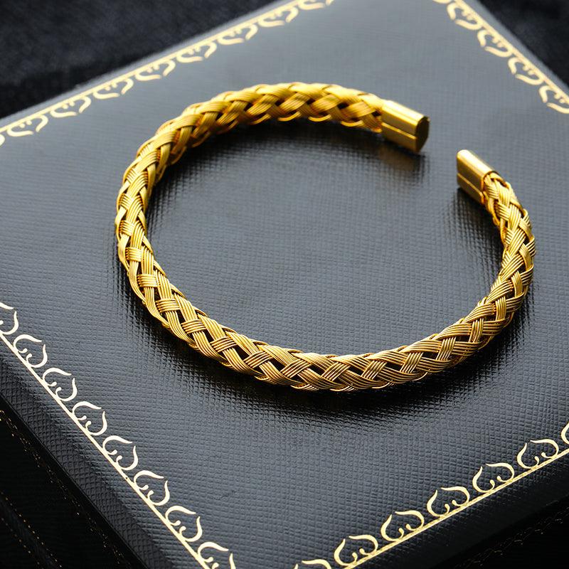 Bracelete Treasur - Alfa Wear - bracelete de ouro, bracelete dourado, luxo, luxuosa, luxury, magnata, ouro, premium, rei