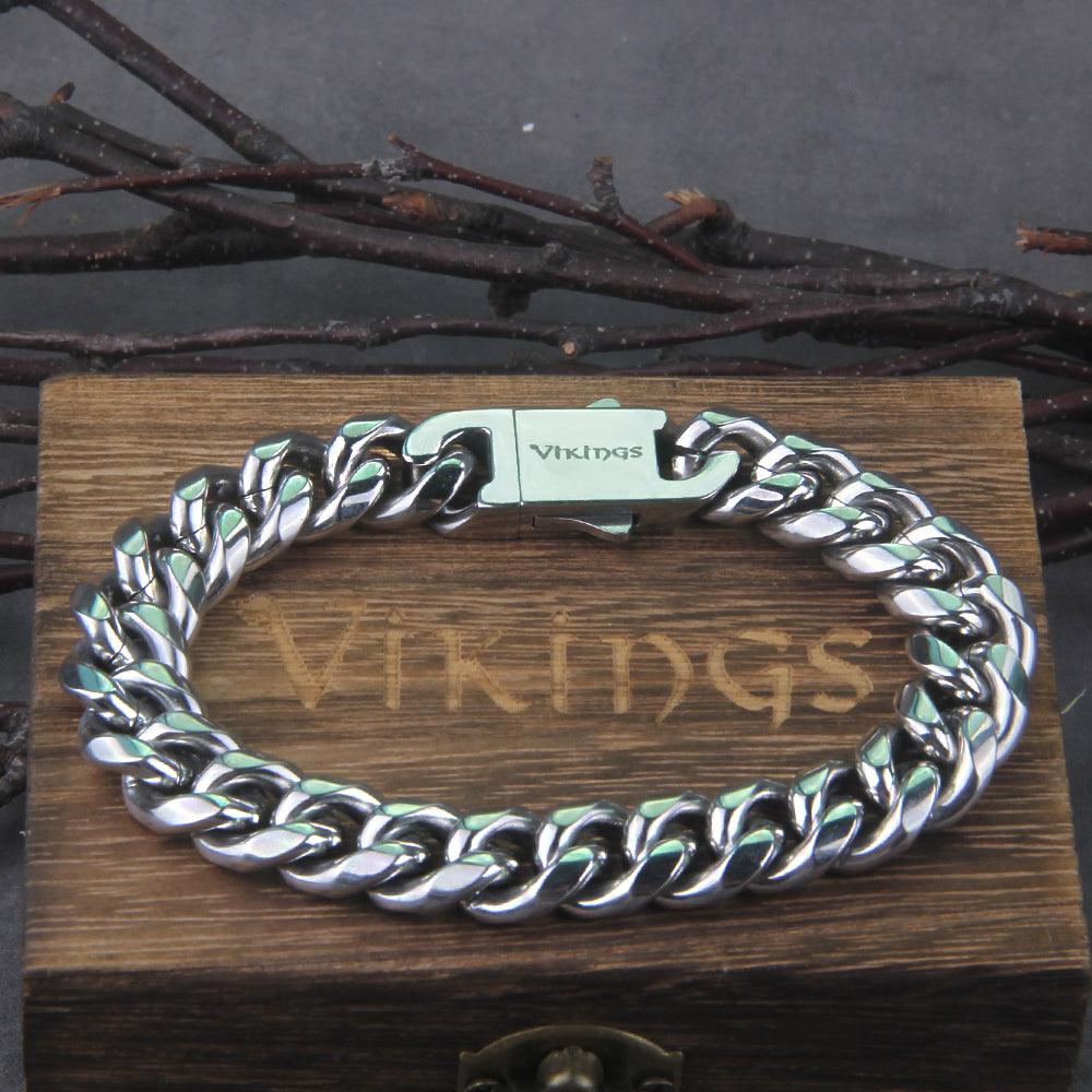 Pulseira Cuban - Alfa Wear - coleção, coleção vikings, pulseira, pulseira cubana, pulseira de aço, pulseira de ferro, pulseira masculina, viking, vikings