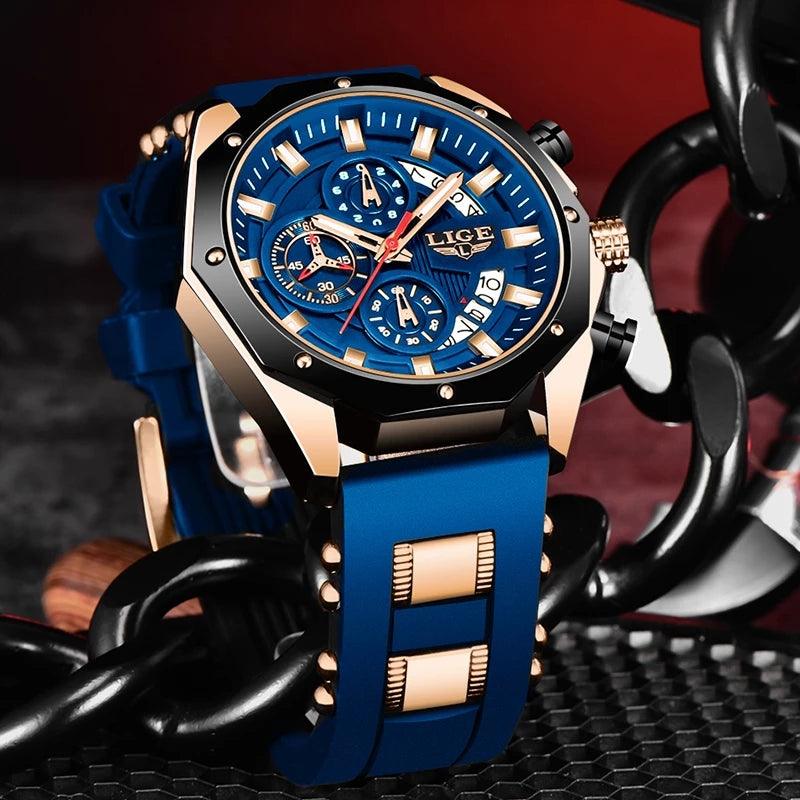 Relógio Bianz L591 - Alfa Wear - pulseira de silicone, relógio, relógio de couro, relógio de metal, relógio esportivo, relógio masculino