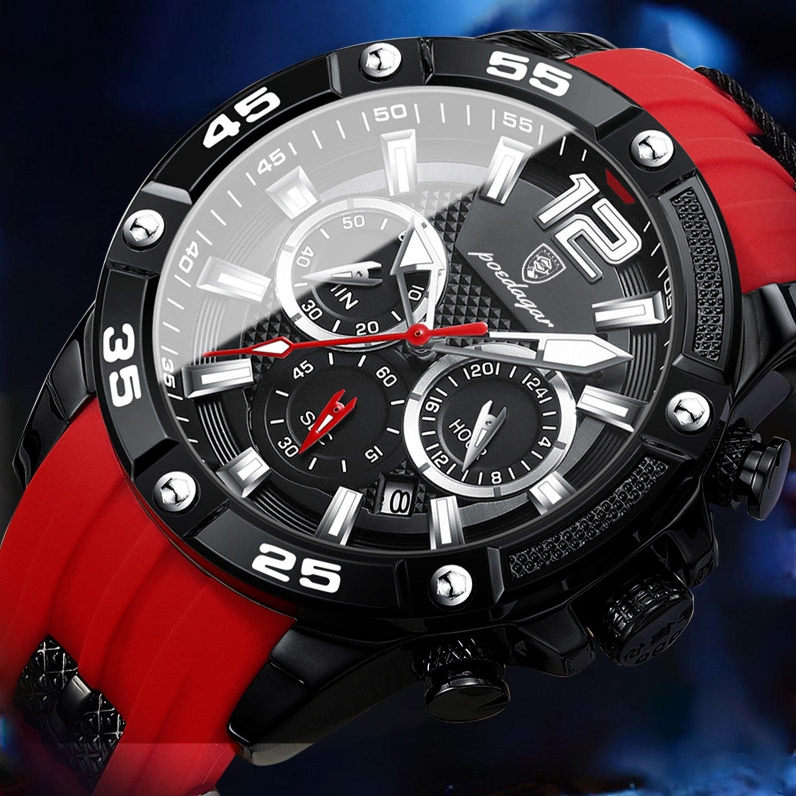 Relógio Vellod R49 - Alfa Wear - pulseira de borracha, pulseira de silicone, relógio, relógio de couro, relógio de metal, relógio esportivo, relógio masculino