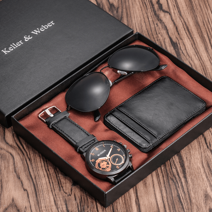 Kit Darium - Alfa Wear - combo, kit, kit pulseira, kit relógio, kits, pulseira masculina, relógio masculino