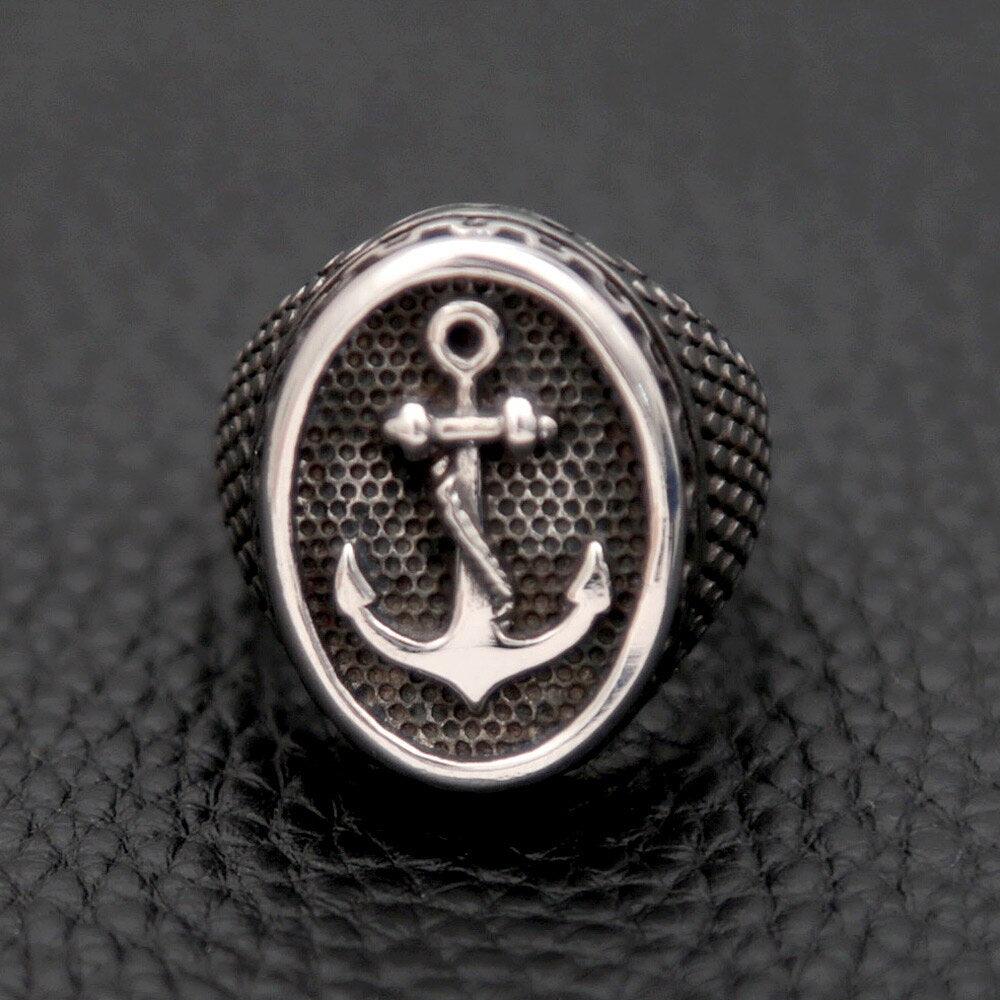 Anel Anchor - Alfa Wear - anel de aço, anel de ferro, anel de metal, anel masculino