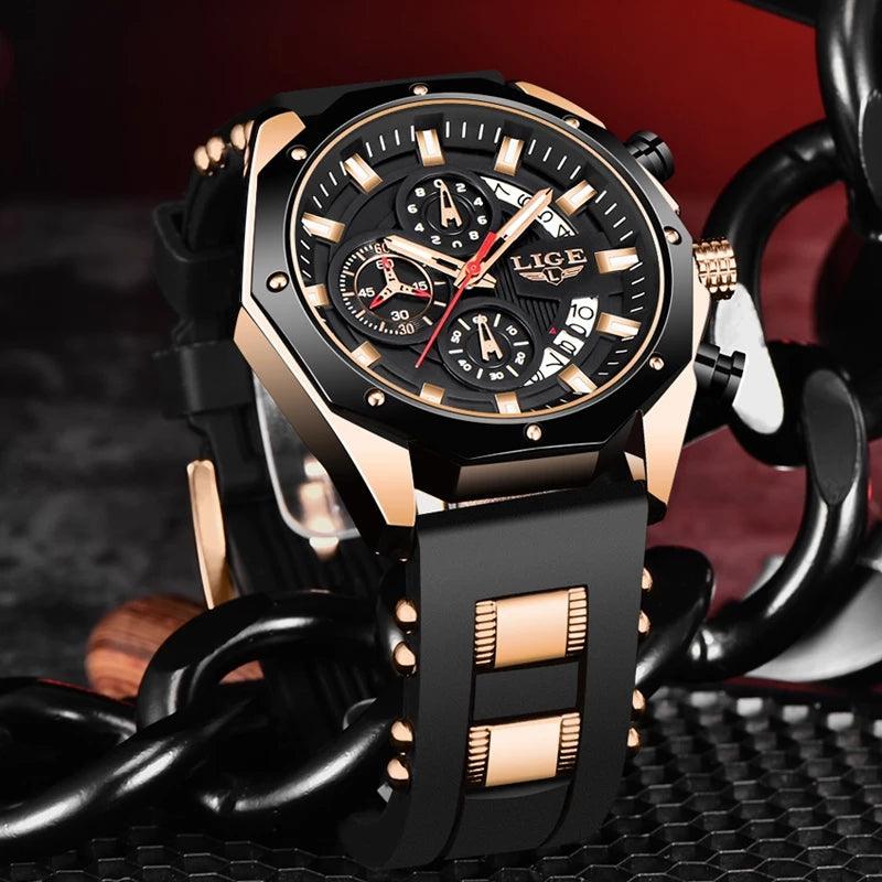 Relógio Bianz L591 - Alfa Wear - pulseira de silicone, relógio, relógio de couro, relógio de metal, relógio esportivo, relógio masculino