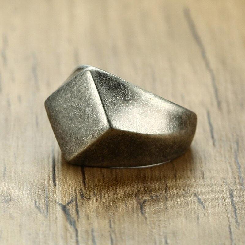 Anel Sinet - Alfa Wear - anel, anel com pedra, anel de aço, anel de ouro, anel dourado, anel masculino