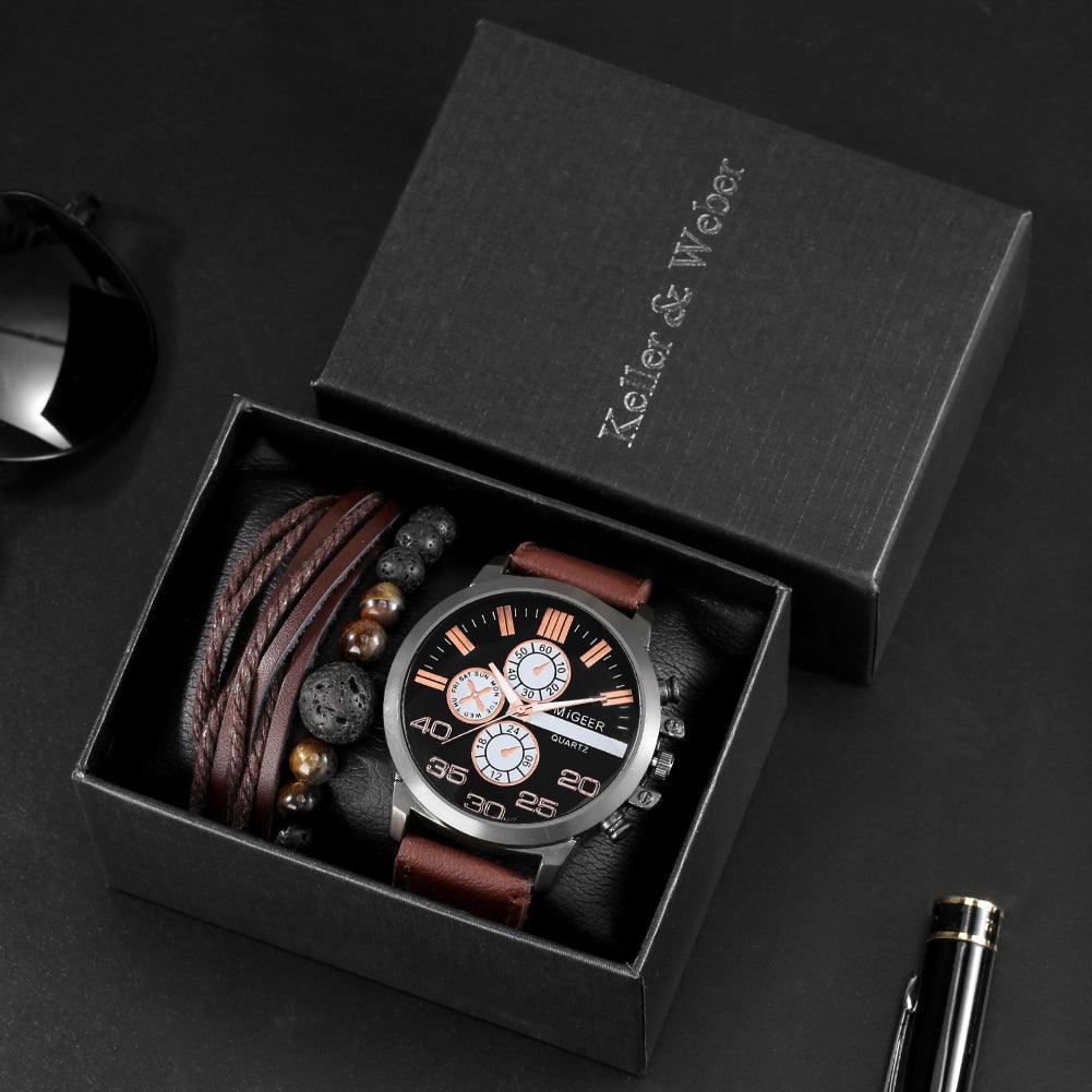 Kit Brange - Alfa Wear - combo, kit, kit pulseira, kit relógio, kits, pulseira masculina, relógio masculino