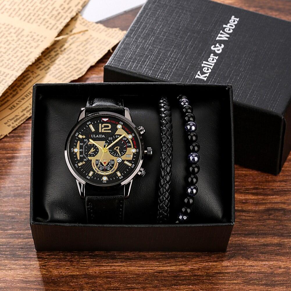 Kit Loren - Alfa Wear - combo, kit, kit pulseira, kit relógio, kits, pulseira masculina, relógio masculino