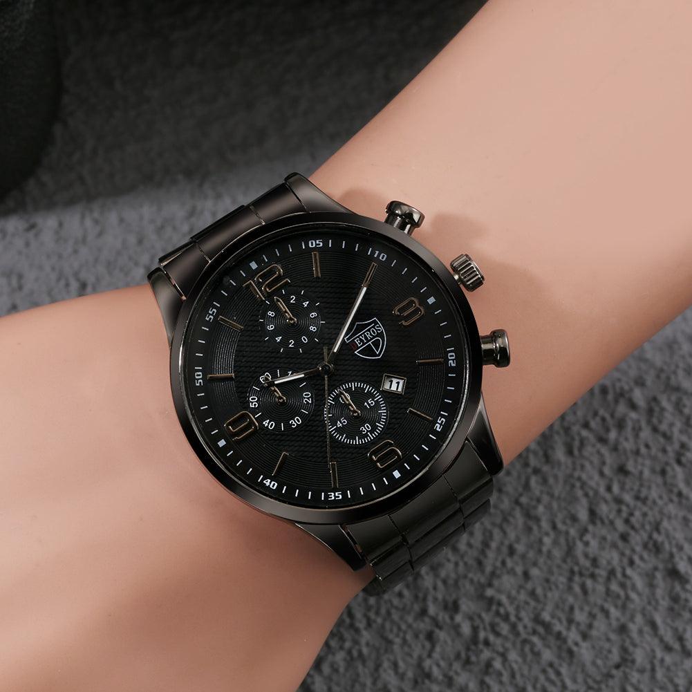 Kit Obscure - Alfa Wear - combo, kit, kit pulseira, kit relógio, kits, pulseira masculina, relógio masculino