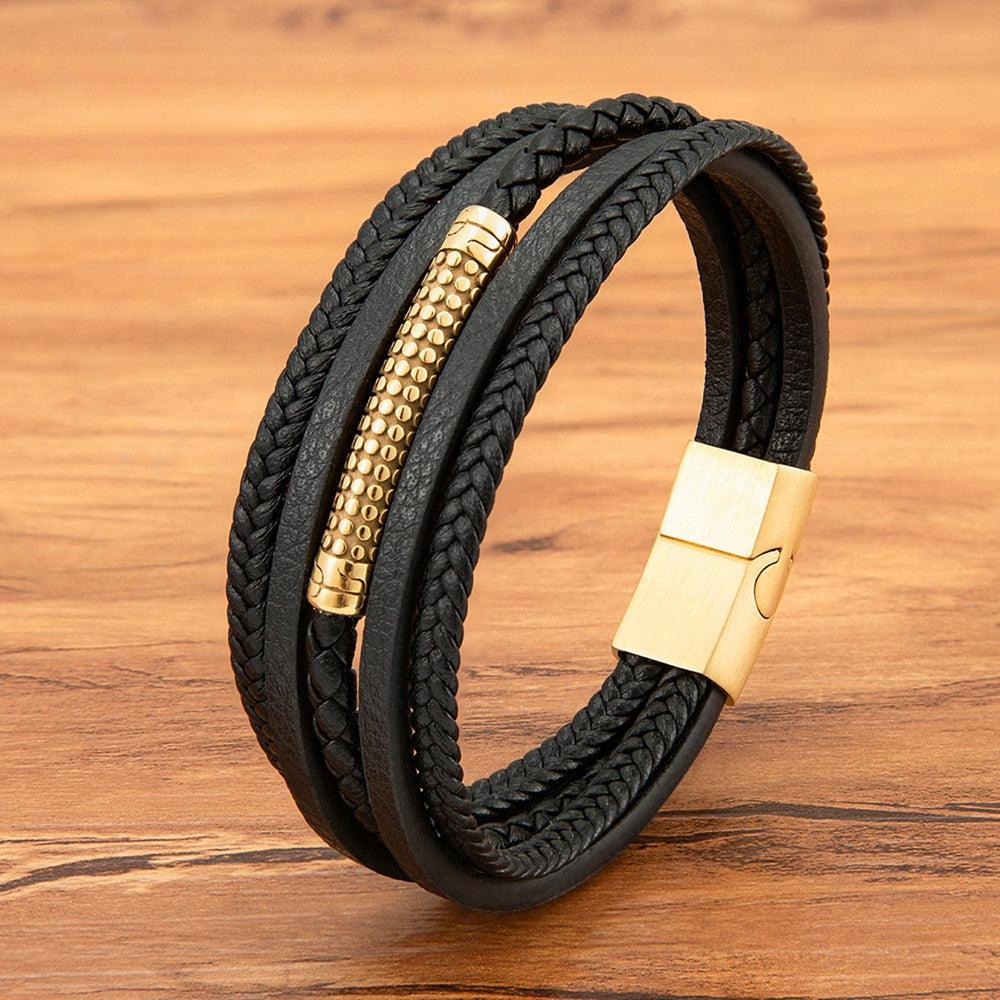 Pulseira Hasteel - Alfa Wear - pulseira, pulseira de aço, pulseira de couro, pulseira de ferro, pulseira de metal, pulseira masculina
