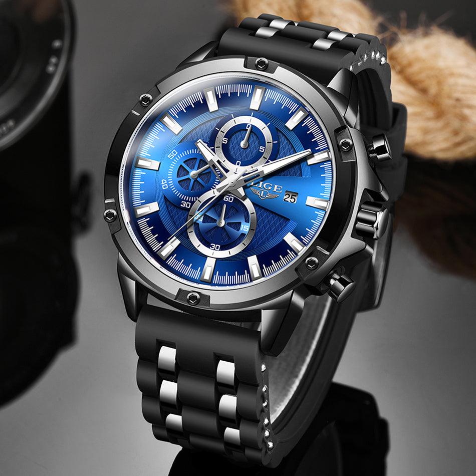 Relógio Cregger L593 - Alfa Wear - relógio, relógio de couro, relógio de metal, relógio esportivo, relógio masculino