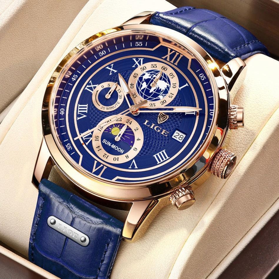 Relógio Wathev Series L35 - Alfa Wear - relógio, relógio de couro, relógio de metal, relógio esportivo, relógio masculino