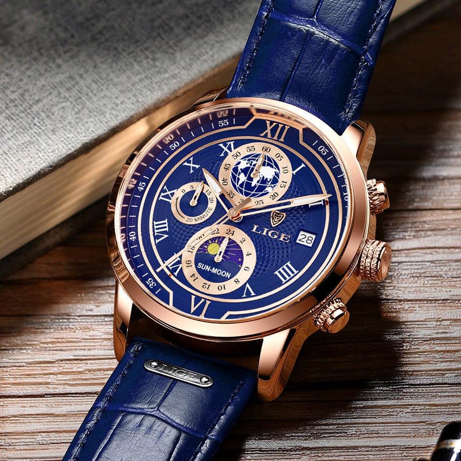 Relógio Wathev Series L35 - Alfa Wear - relógio, relógio de couro, relógio de metal, relógio esportivo, relógio masculino