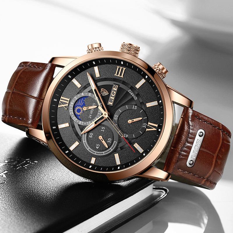 Relógio Onbeck Series L83 - Alfa Wear - relógio, relógio de couro, relógio de metal, relógio esportivo, relógio masculino