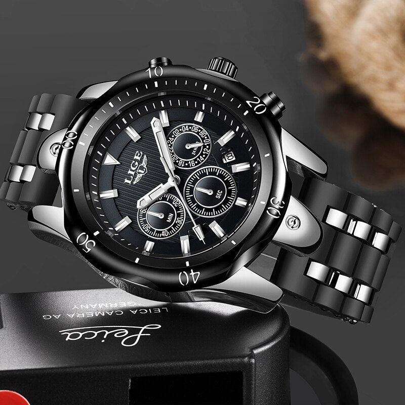 Relógio Viccer 9001 - Alfa Wear - relógio, relógio de couro, relógio de metal, relógio esportivo, relógio masculino